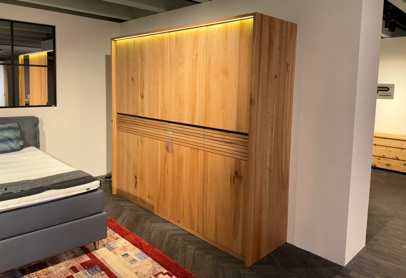 Drehtürenschrank Strella von Sprenger Sumpfeiche geölt ca. 240x218x64cm