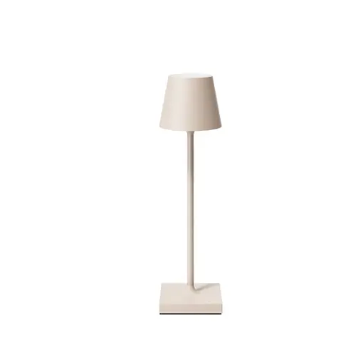 Akku-Tischleuchte 20457.4. Dünenbeige Metall ca. 5,6x21cm