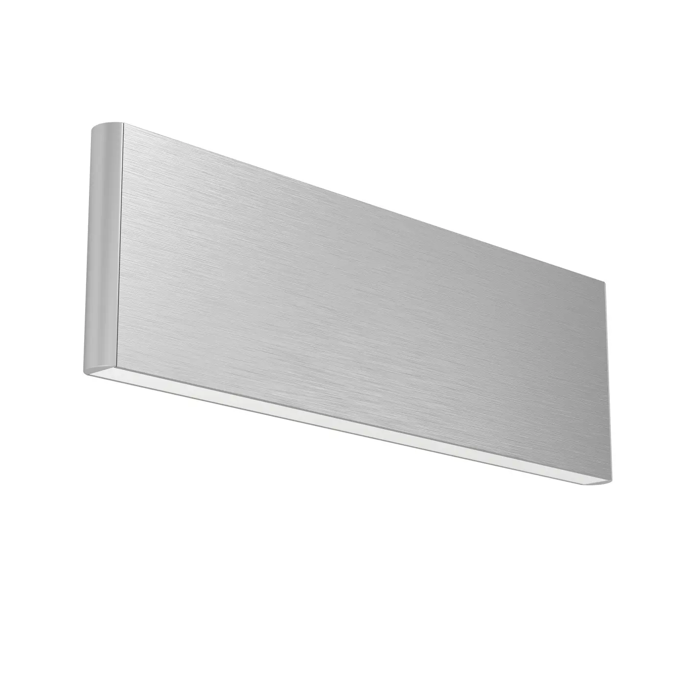 LED-Wandleuchte 13592.. Aluminium gebürstet, Weiss Kunststoff, Aluminium ca. 8x25,5cm
