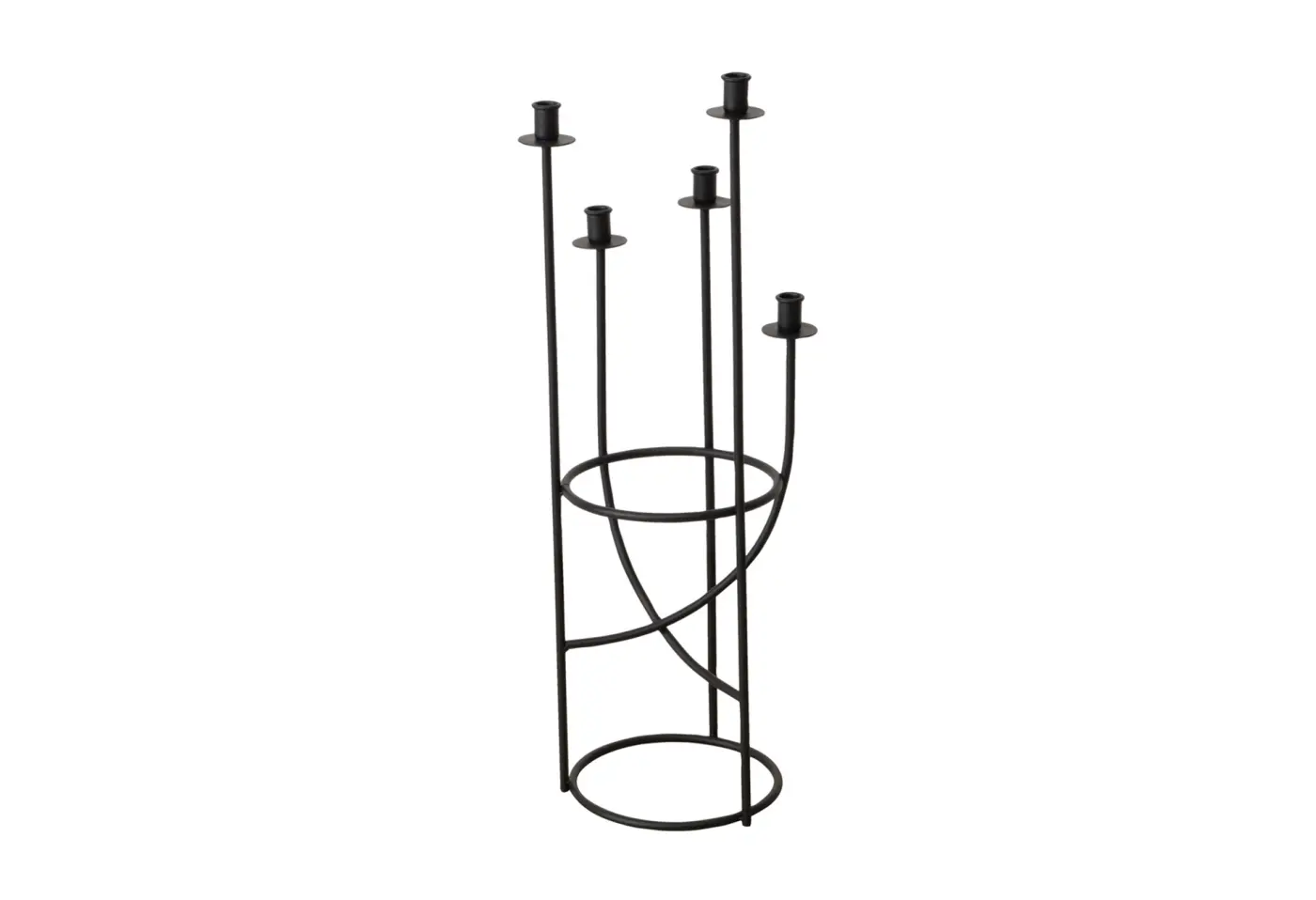 Kerzenleuchter 84cm Vento, Eisen, schwarz Schwarz Eisen ca. 84cm