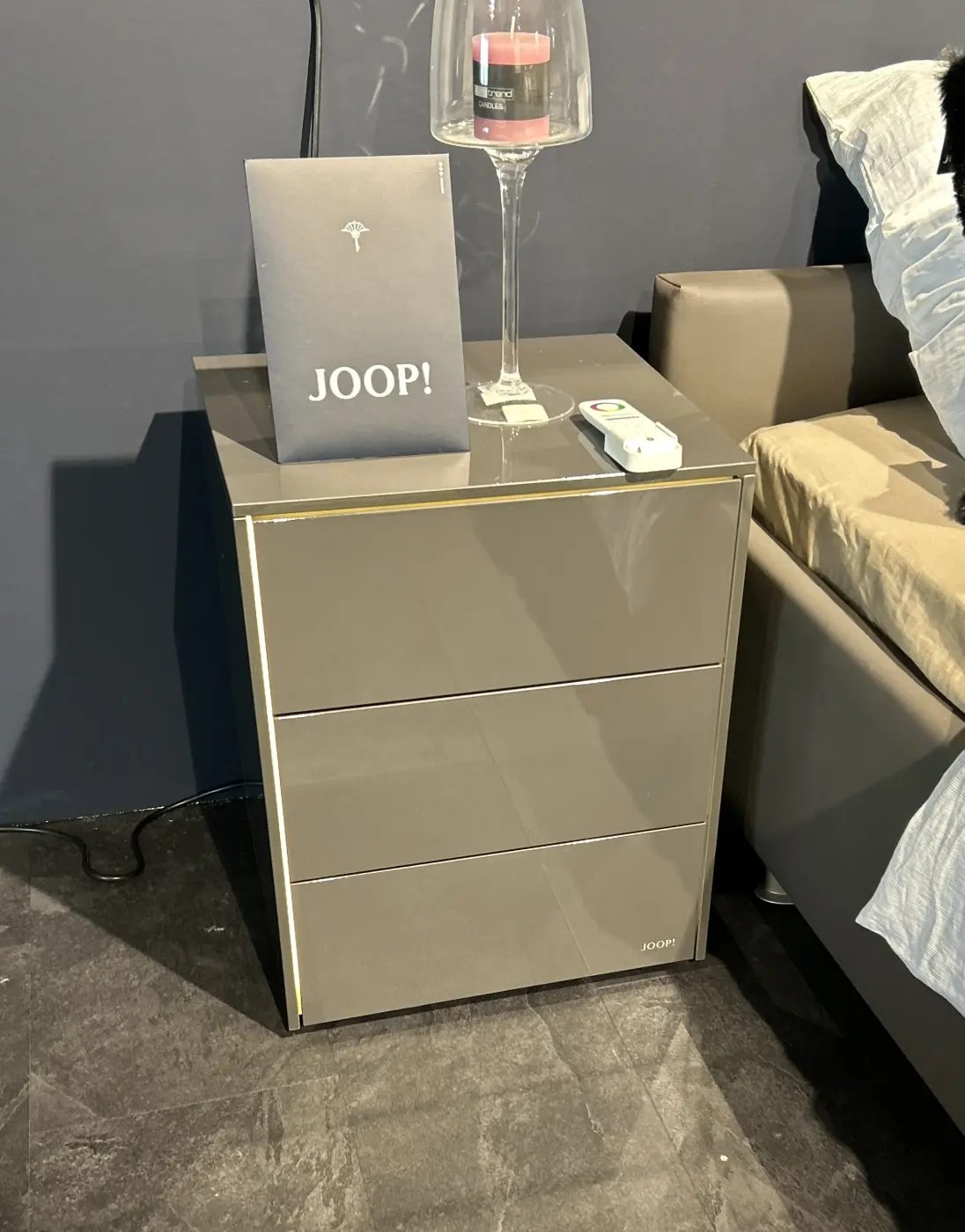 Konsolen-Set Gloss Base von Joop Lack Schiefergrau Hochglanz ca. 47,5x60,9x42,4cm