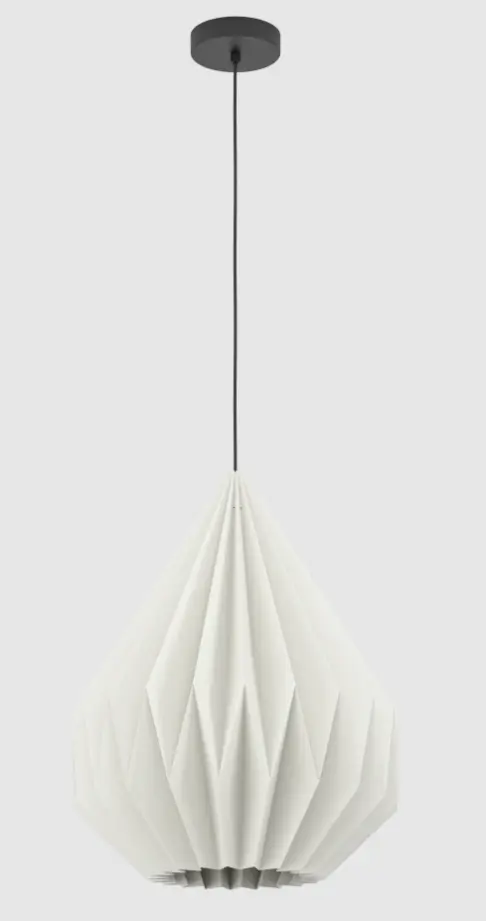 Hängeleuchte Roomio 780916 Weiss, Schwarz von Roomio Metall, Papier ca. 45x110cm