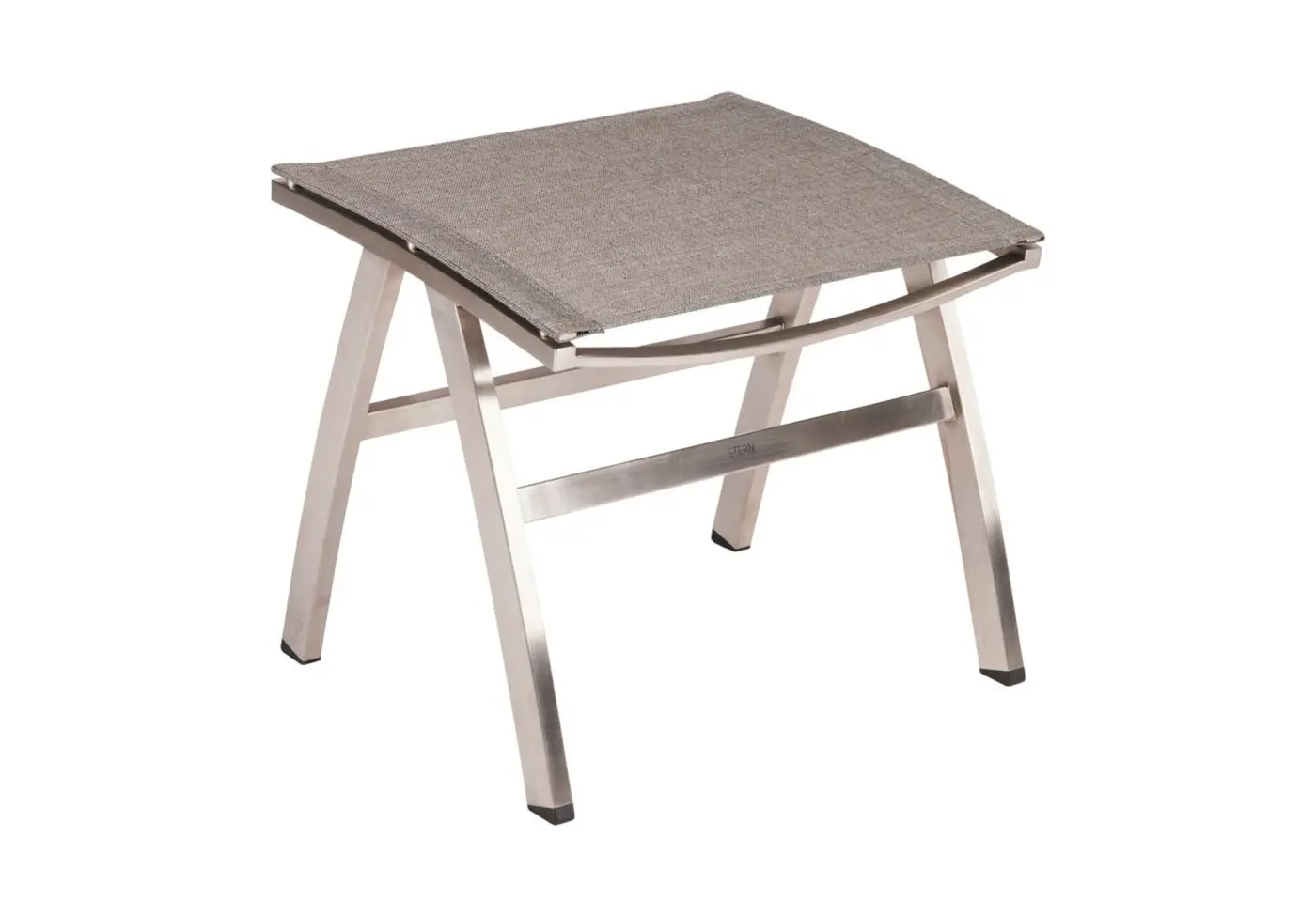 Hocker Mika Leinen grau von Stern Textilien ca. 43x50x45cm