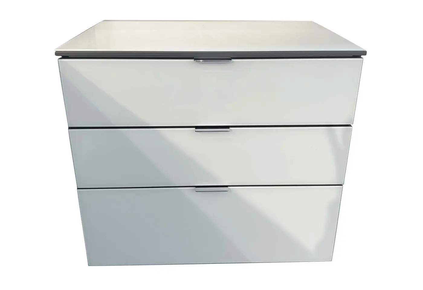 Konsole 14104 Dekor Vulkan, Alpinweissgrau ca. 58x53x40cm