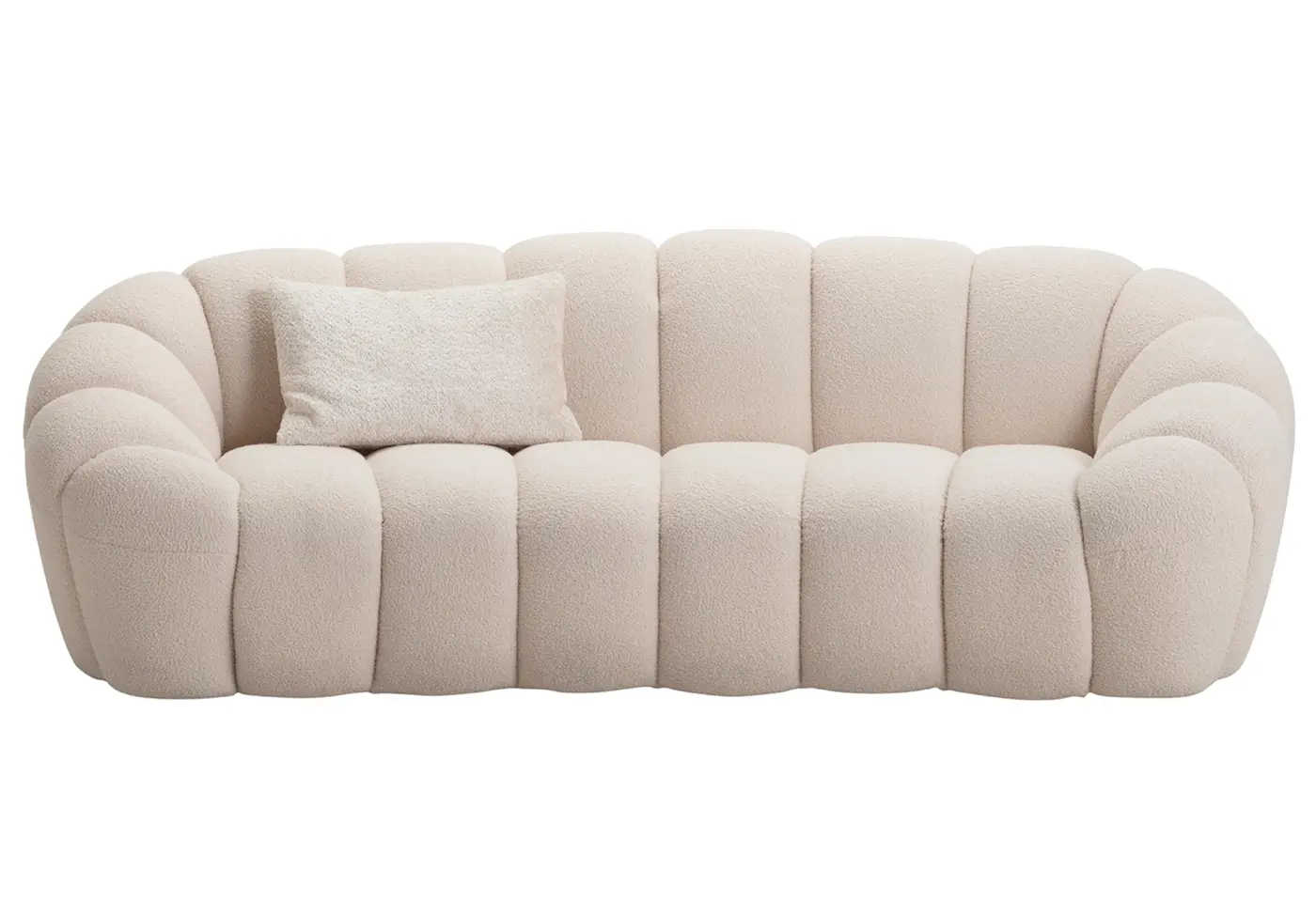 Megasofa Emmen Natur weiss ca. 248x80x110cm