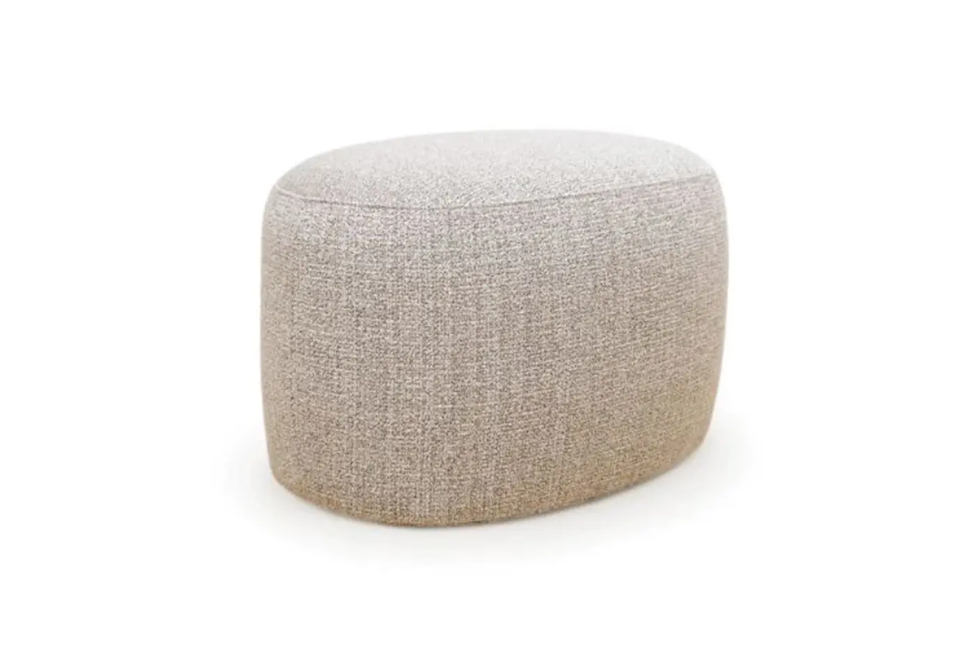 Hocker Don Mélange greige von Stern 68% Polyacryl 32% Polyester ca. 70x50x50cm