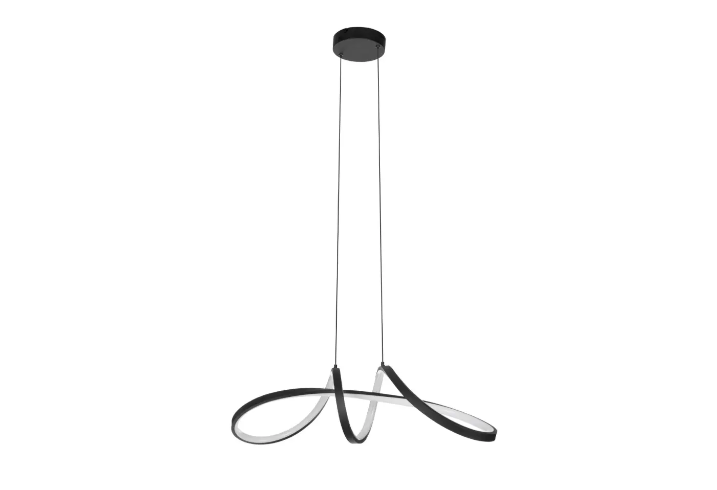 LED-Hängeleuchte 24473 schwarz Alu, Stahl ca. 70,5x23x110cm