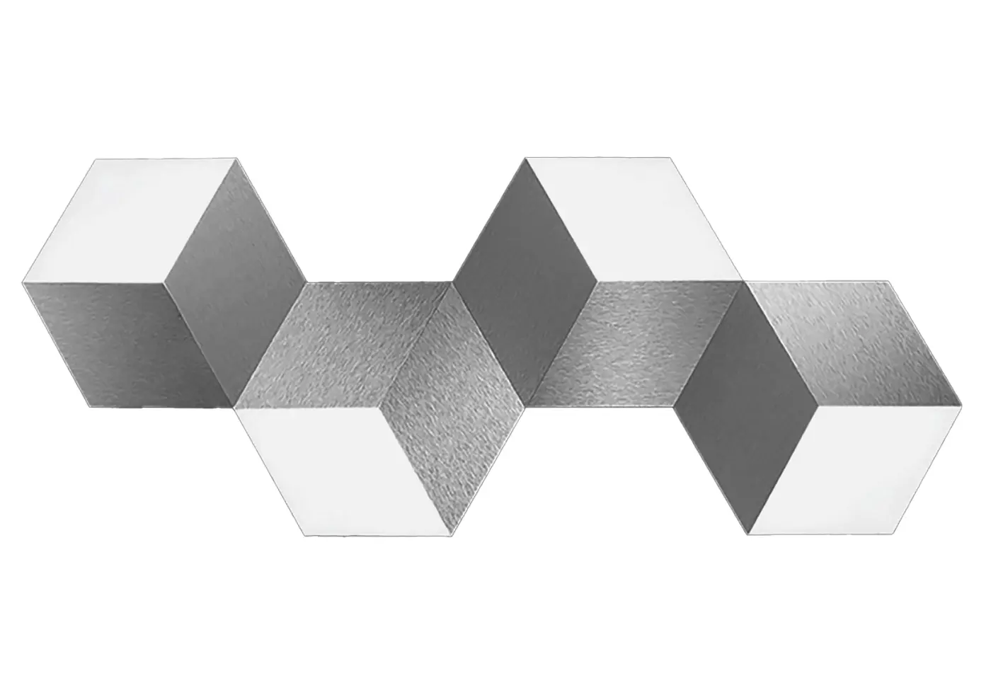 LED-Wand/Deckenleuchte 11021.. Aluminium Metall ca. 97x28cm