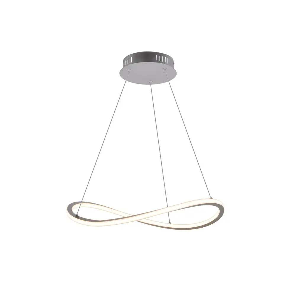 LED-Pendelleuchte 21646.. Silber matt Metall, Kunststoff, Aluminium ca. 50cm