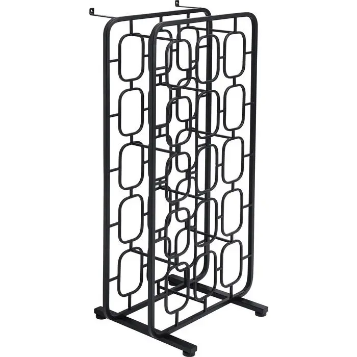 Weinregal 16492 Schwarz, Pulverbeschichtet Stahl ca. 50x103x35cm
