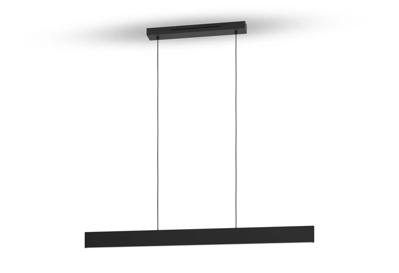 LED-Hängeleuchte 24474 schwarz Stahl ca. 117x7x110cm