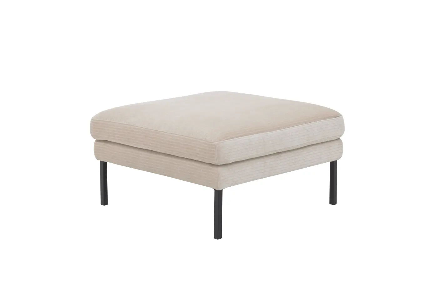 Hocker Roomio No. 4101 von Roomio Stoff Simply Clean sand ca. 80x80cm