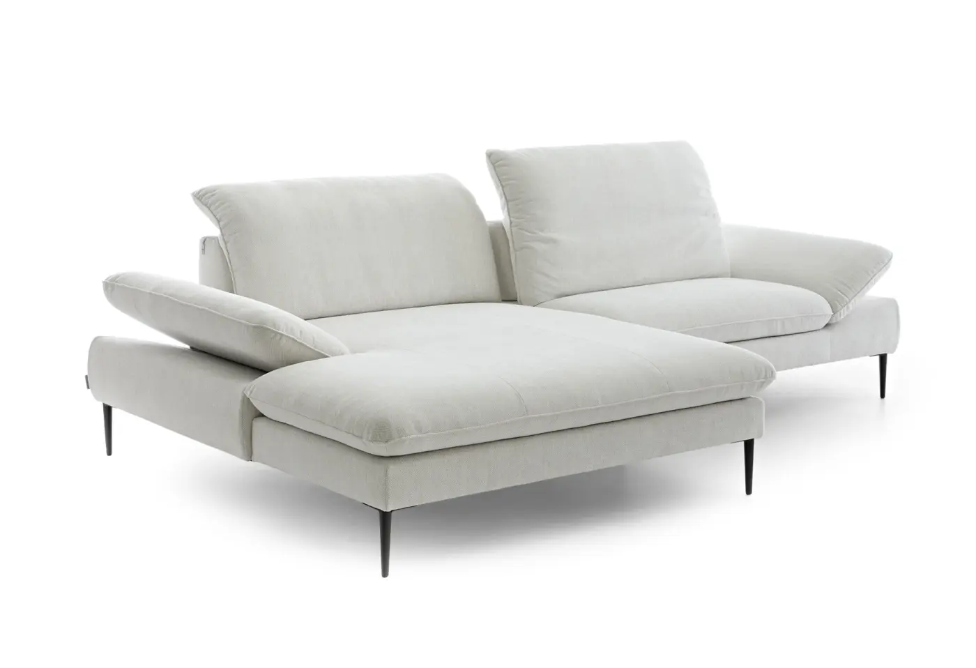 Polstergarnitur Enney R7521 light grey Stoff ca. 185x294cm