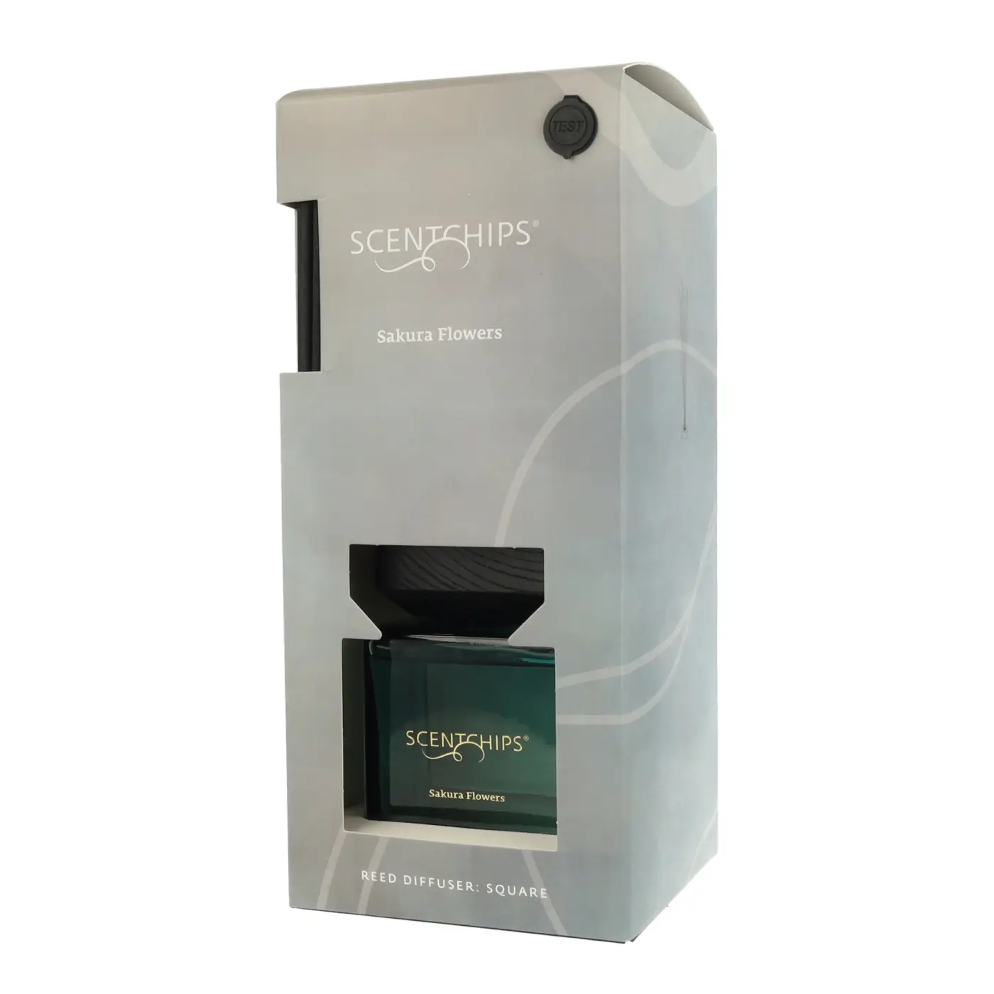 Diffuser 250ml Sakura Flower Blau Glas