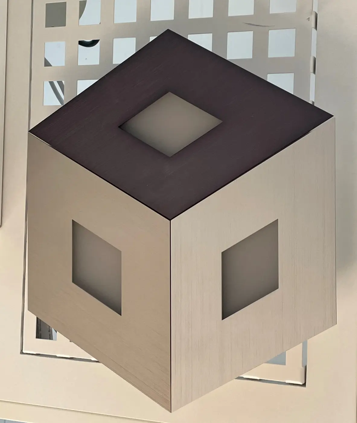 Wand-/Deckenleuchte 13947 Aluminium geschliffen ca. 35cm