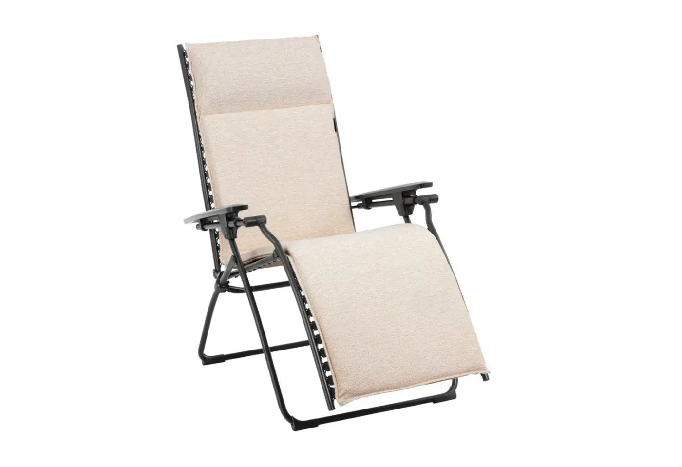 Liegestuhl Evolution Crème von Lafuma ca. 63x68x164cm