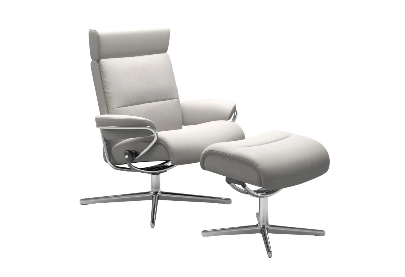 Ruhesessel Tokyo Batick 05 Milky white von Stressless Leder ca. 80x99x76cm