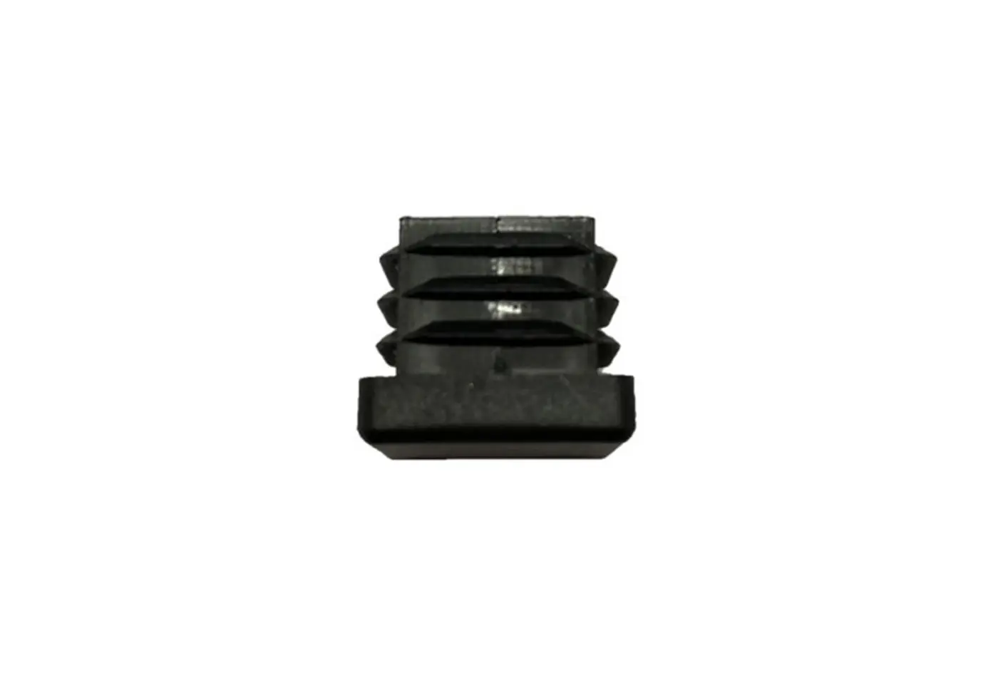 Fuss-Stopfen 23009.. Schwarz Kunststoff 20x20 mm