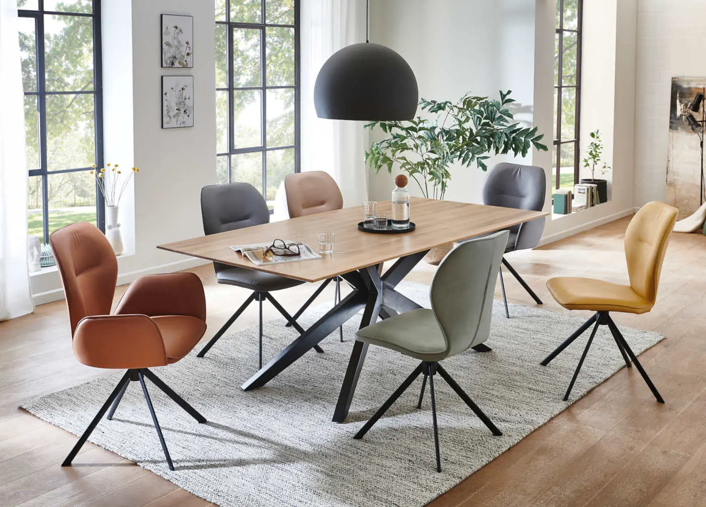Design-Stuhl 22520.1 Gavin "graphit" ca. 49x92x46cm 