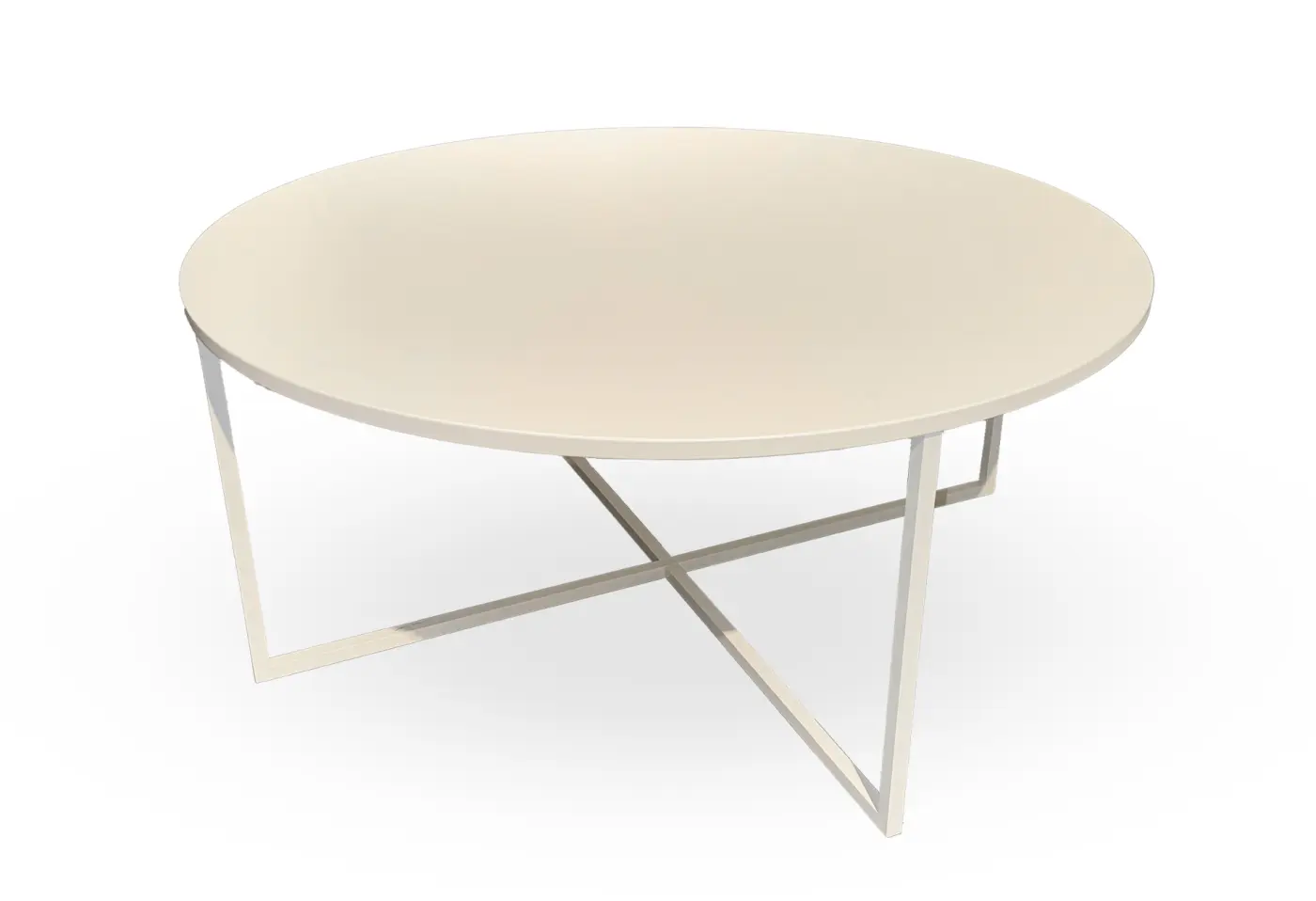 Couchtisch Vogelsang Lack crema ca. 90x40cm