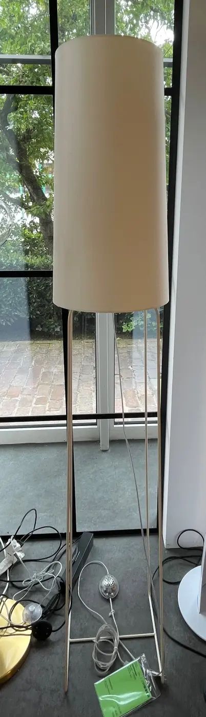 Stehlampe 14790207.. Beige Stoff ca. 34x135cm