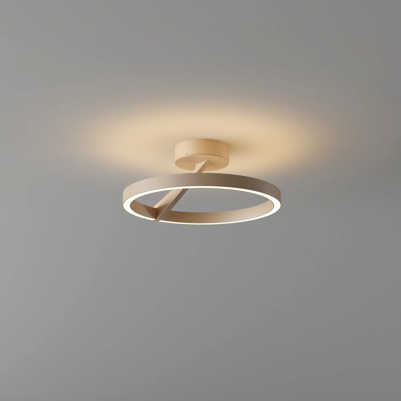 LED-Deckenleuchte 25306 Champagner Aluminium, Metall, Kunststoff ca. 33x14,1cm