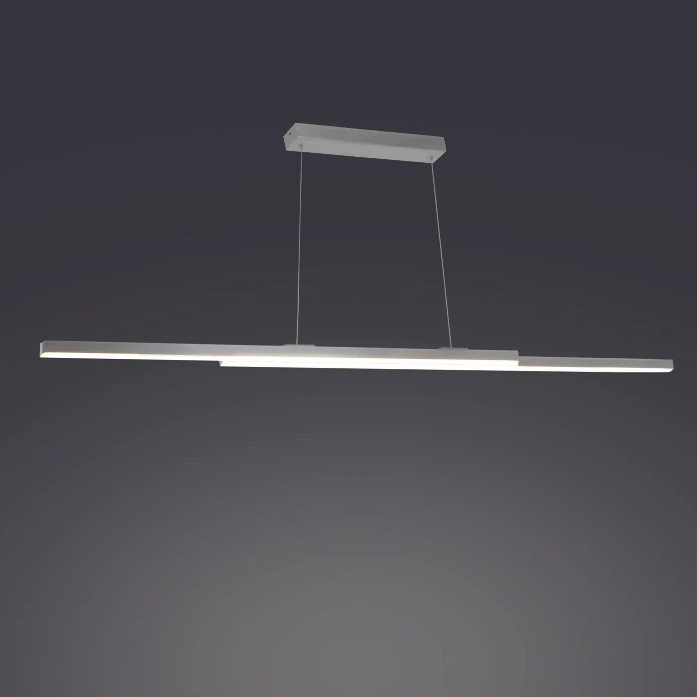 LED Pendelleuchte 16704.. Aluminium gebürstet Metall, Aluminium, Kunststoff ca. 170cm
