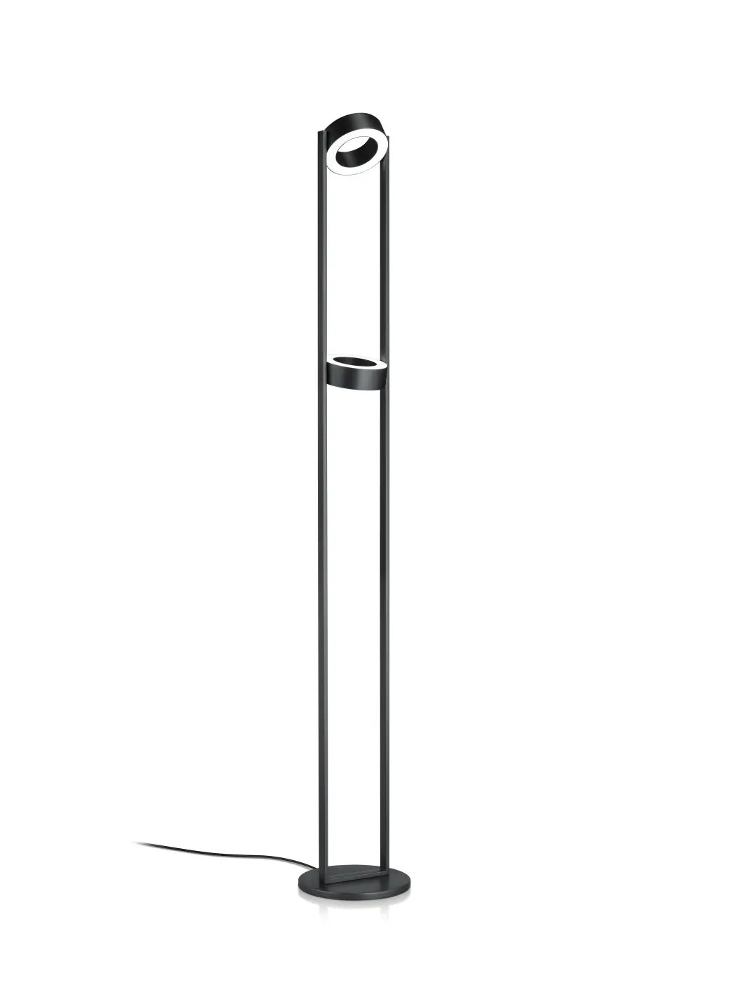 Stehleuchte 23774.. Schwarz matt Messing ca. 17x166cm