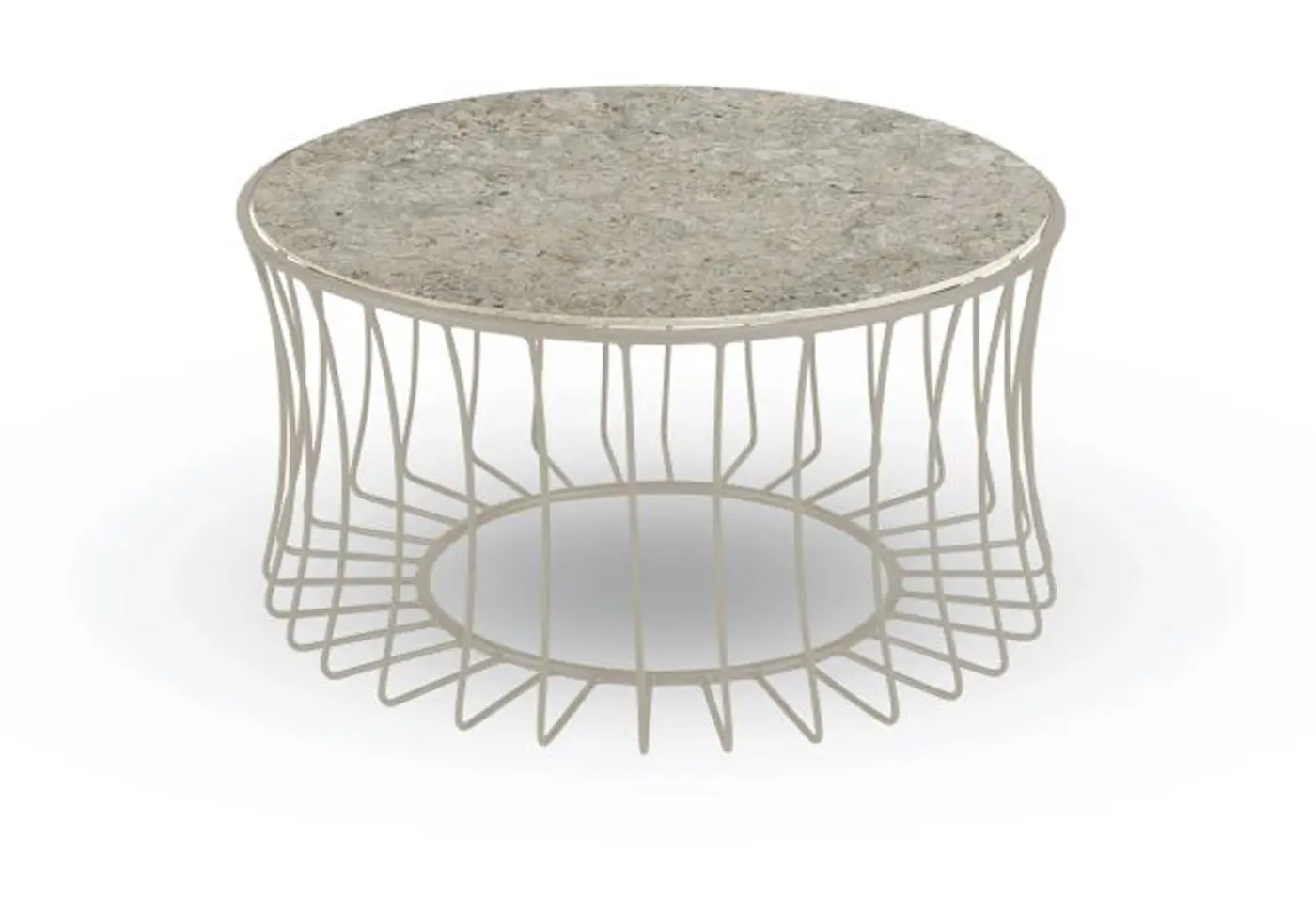 Beistelltisch Oxo Stone beige von Stern Dekton ca. 71x37cm