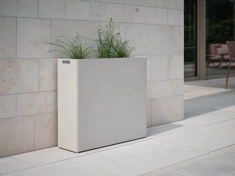 Pflanzgefäss 410316 Greige von Stern Aluminium ca. 80x25x70cm