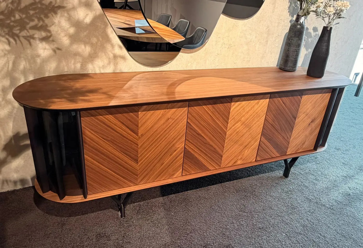 Sideboard Costes von Cattelan Verbundholz "Nussbaum Canaletto" ca. 226x78x54cm