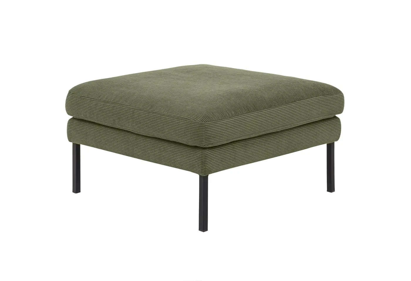 Hocker Roomio No. 4101 von Roomio Feincord oliv ca. 80x80cm