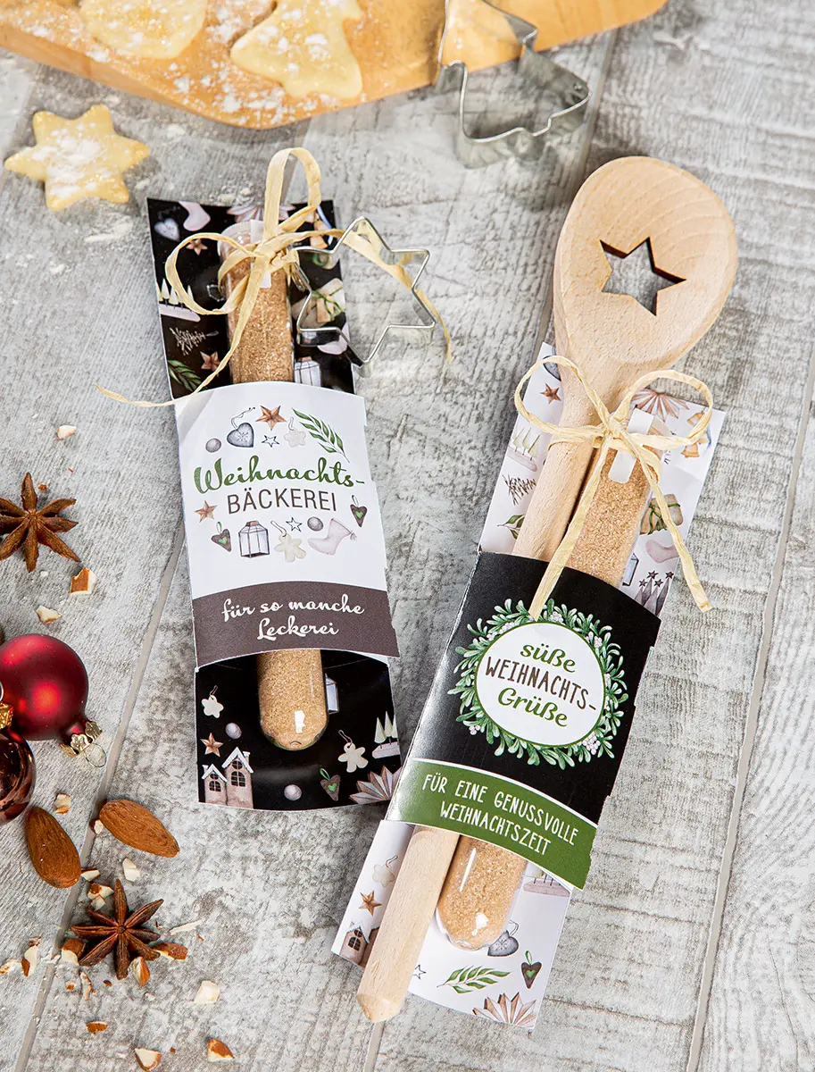 Kochlöffel süsse Weihnachtsgrüsse