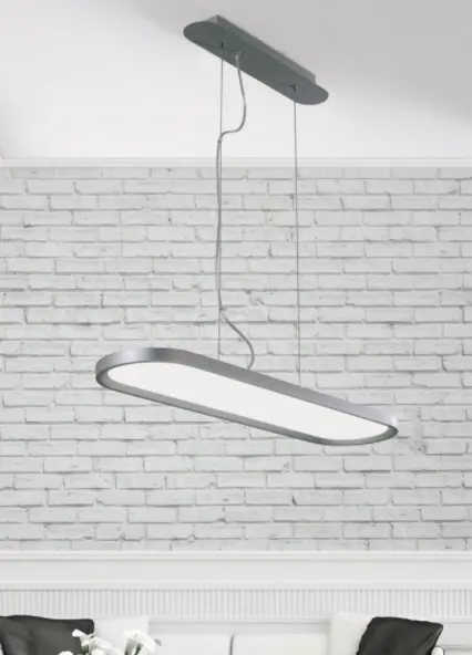 LED-Hängeleuchte 1409.. Grau Titan ca. 80,5x20,5x2,4cm