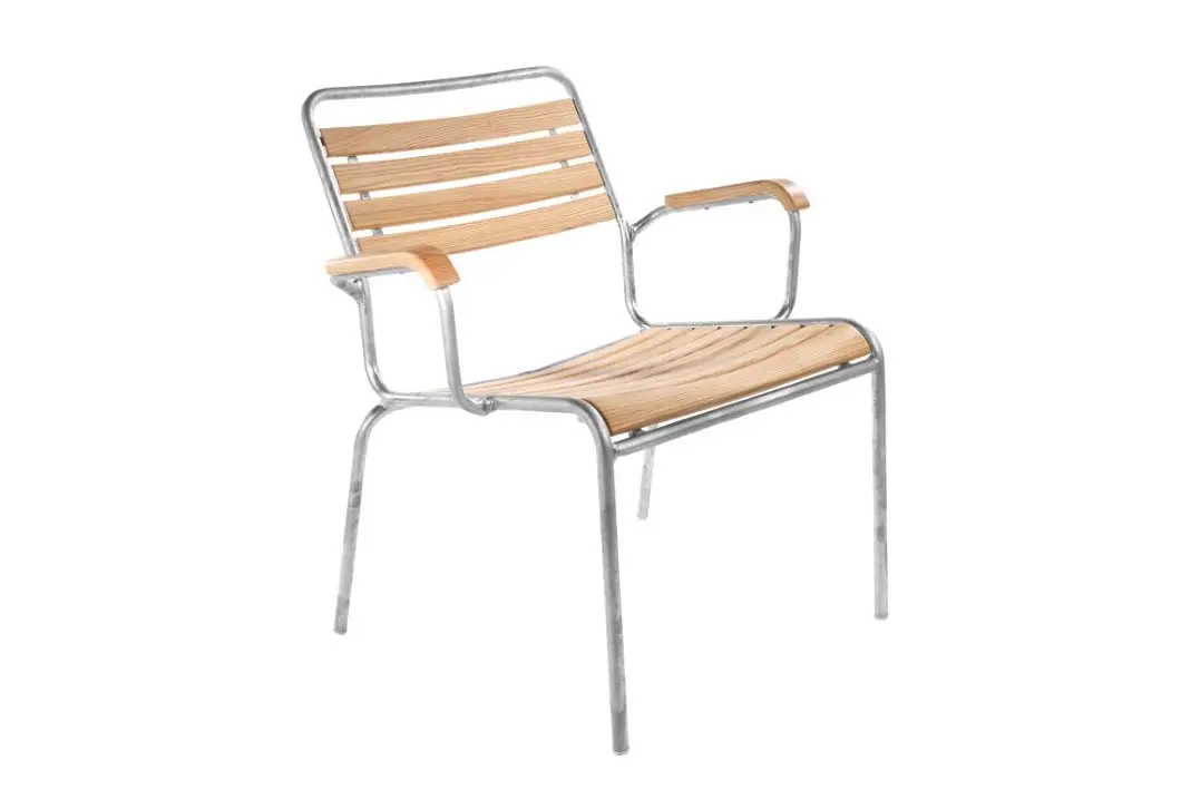 Holzlattenlounger Rigi von Schaffner Eschenholz geölt ca. 67x83x65cm