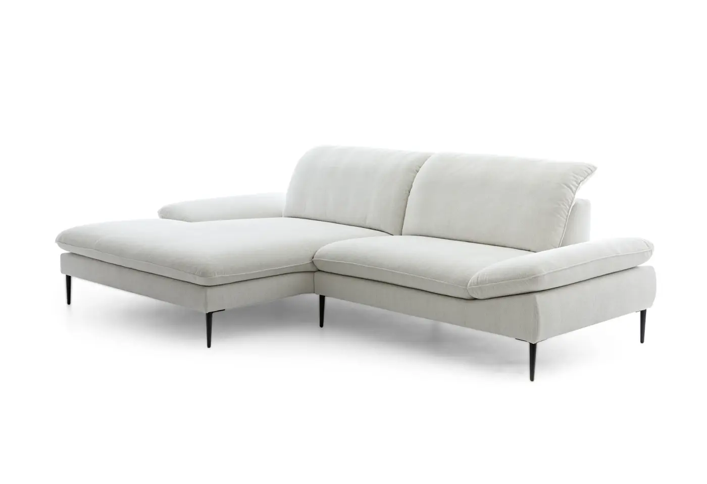 Polstergarnitur Enney R7521 light grey Stoff ca. 185x294cm