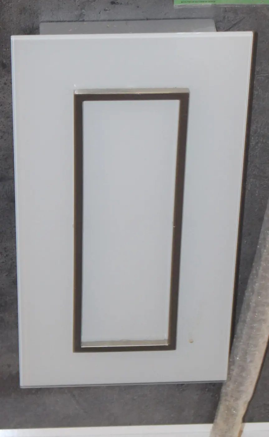 LED-Deckenleuchte 12680688 Mattnickel, Weiss Glas ca. 20x40cm