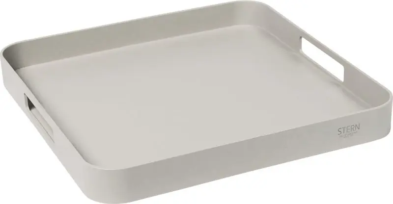 Tablett 410376 Greige von Stern Aluminium ca. 40x40cm