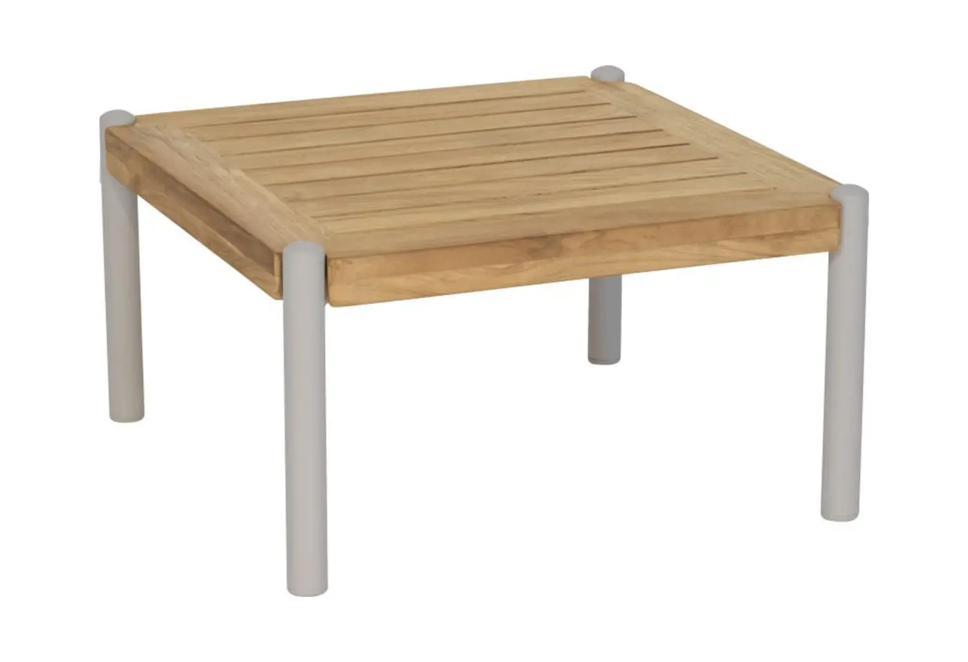 Beistelltisch Taro Greige von Stern Tischplatte Teak ca. 50x50x28cm