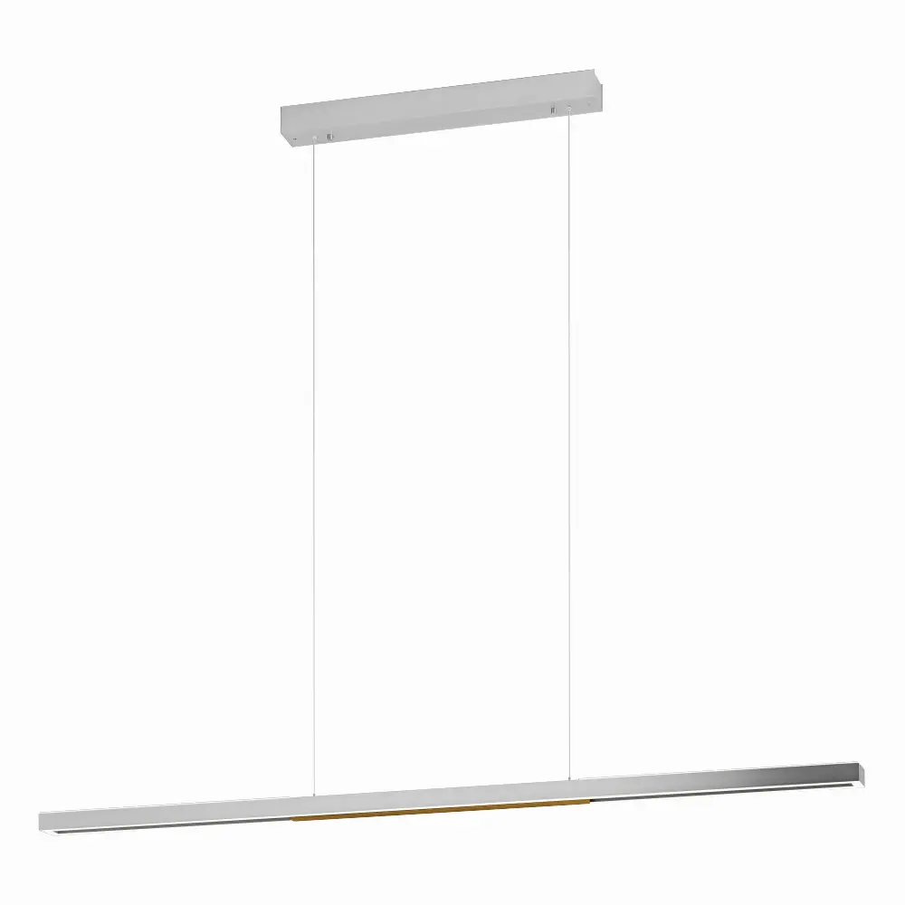 LED-Pendelleuchte 21649.1. Eichenholz/Aluminium ca. 127cm