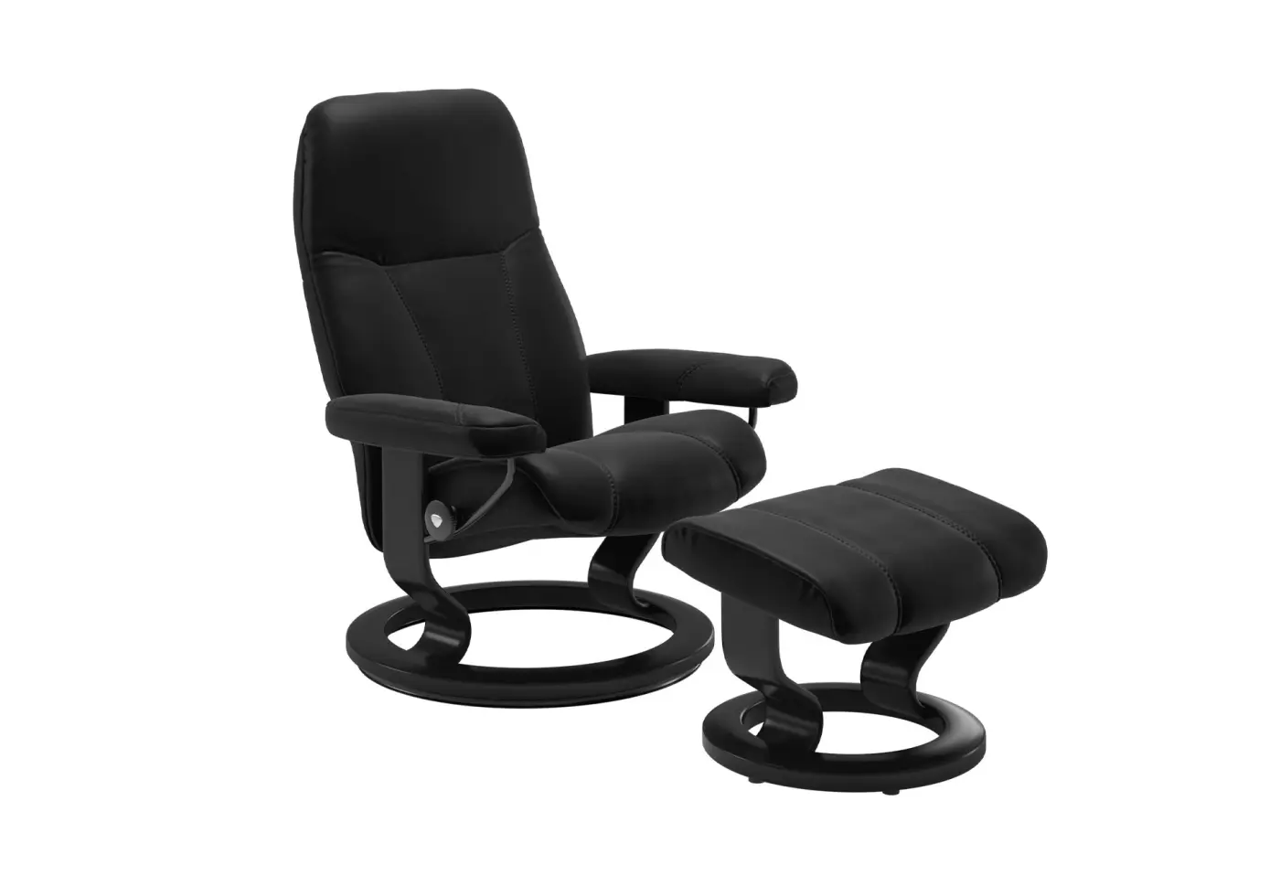 Ruhesessel Consul von Stressless Leder Batick 093 19 Black ca. 76x100x71cm
