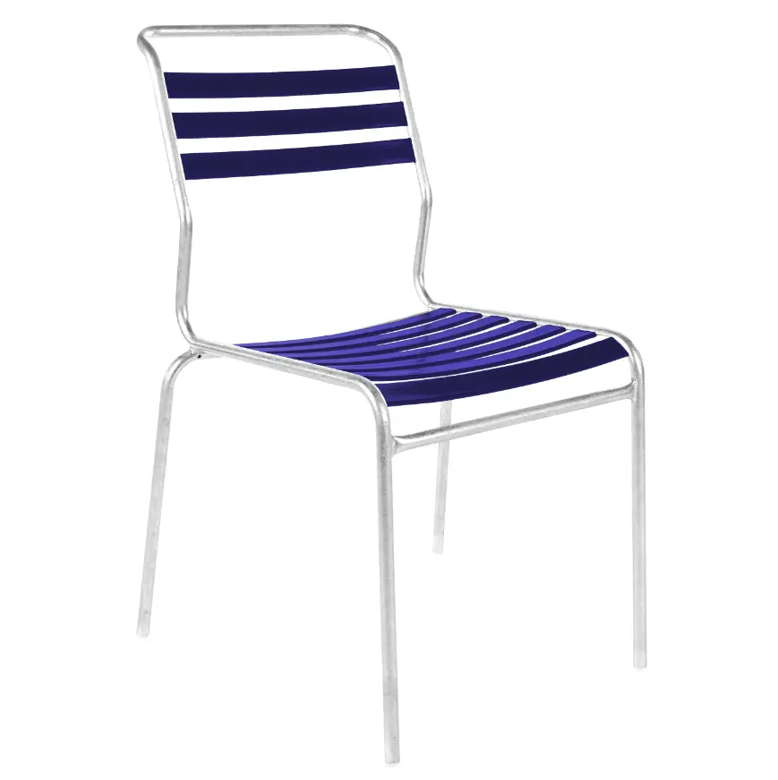Lättlistuhl Säntis Blau von Schaffner Kunststoff ca. 44x85x60cm
