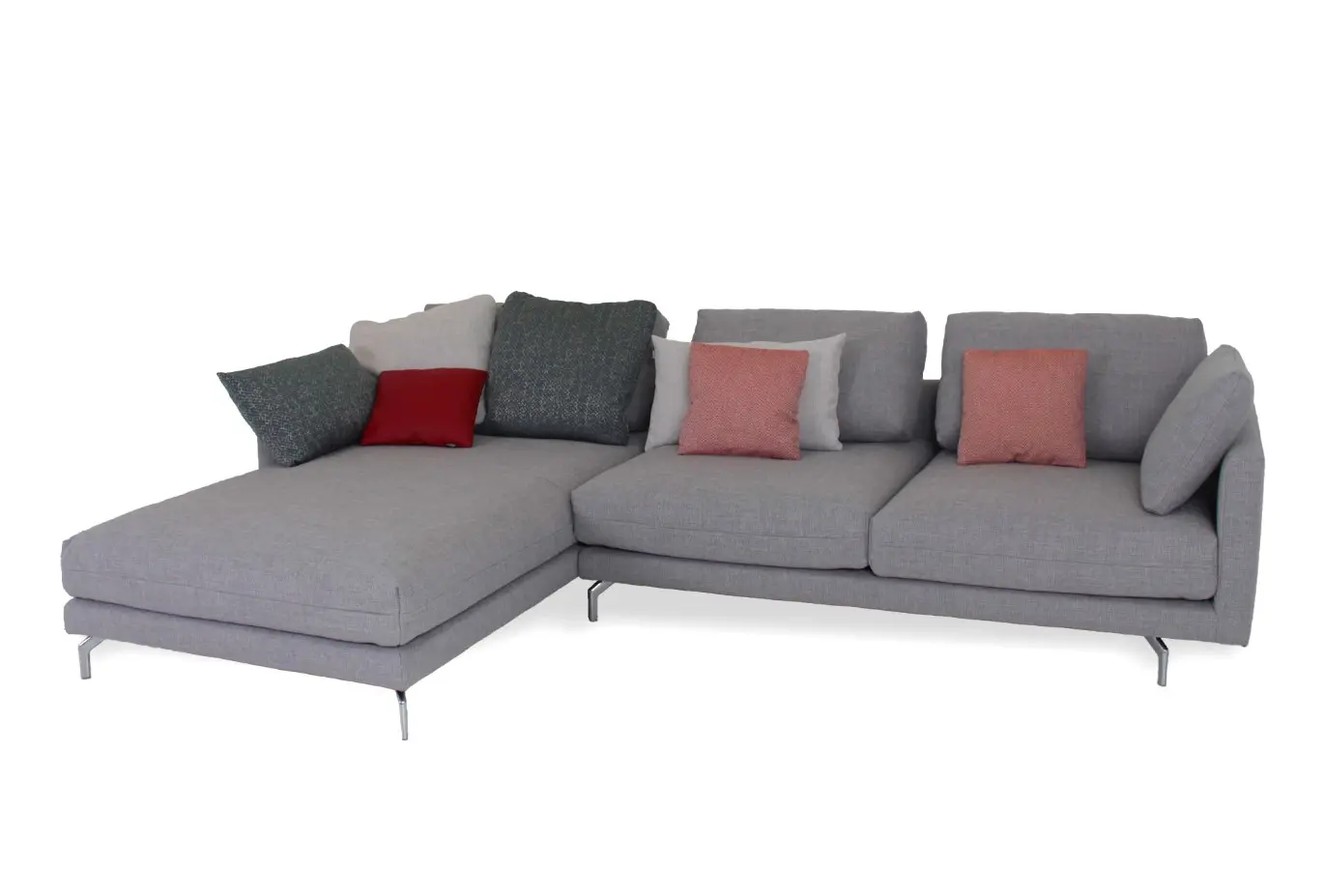 Polstergarnitur CR.414 Platingrau von creation by Rolf Benz ca. 310x200cm