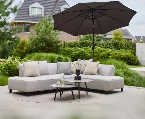 Lounge Monaco Grey Chalk von Hartman Outdoor Sunbrella®-Bezug für langlebige Schmutz- und UV-Beständigkeit Atmungsaktives Material ca. 92x169x71cm