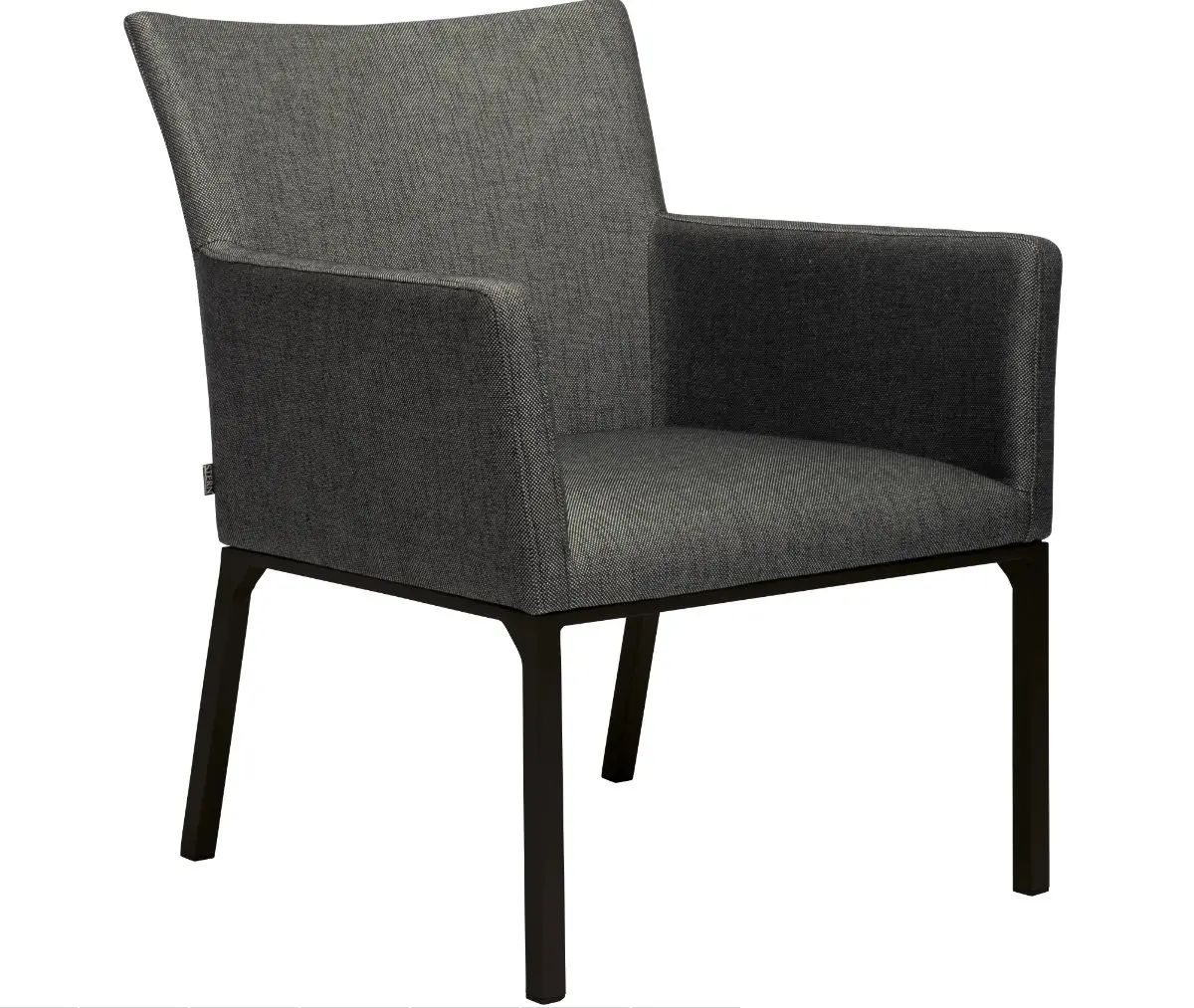 Sessel-Set Artus Seidenschwarz von Stern Outdoorstoff 100% Polyacryl Wetterfest / schnelltrocknender Schaum ca. 68x81x50cm