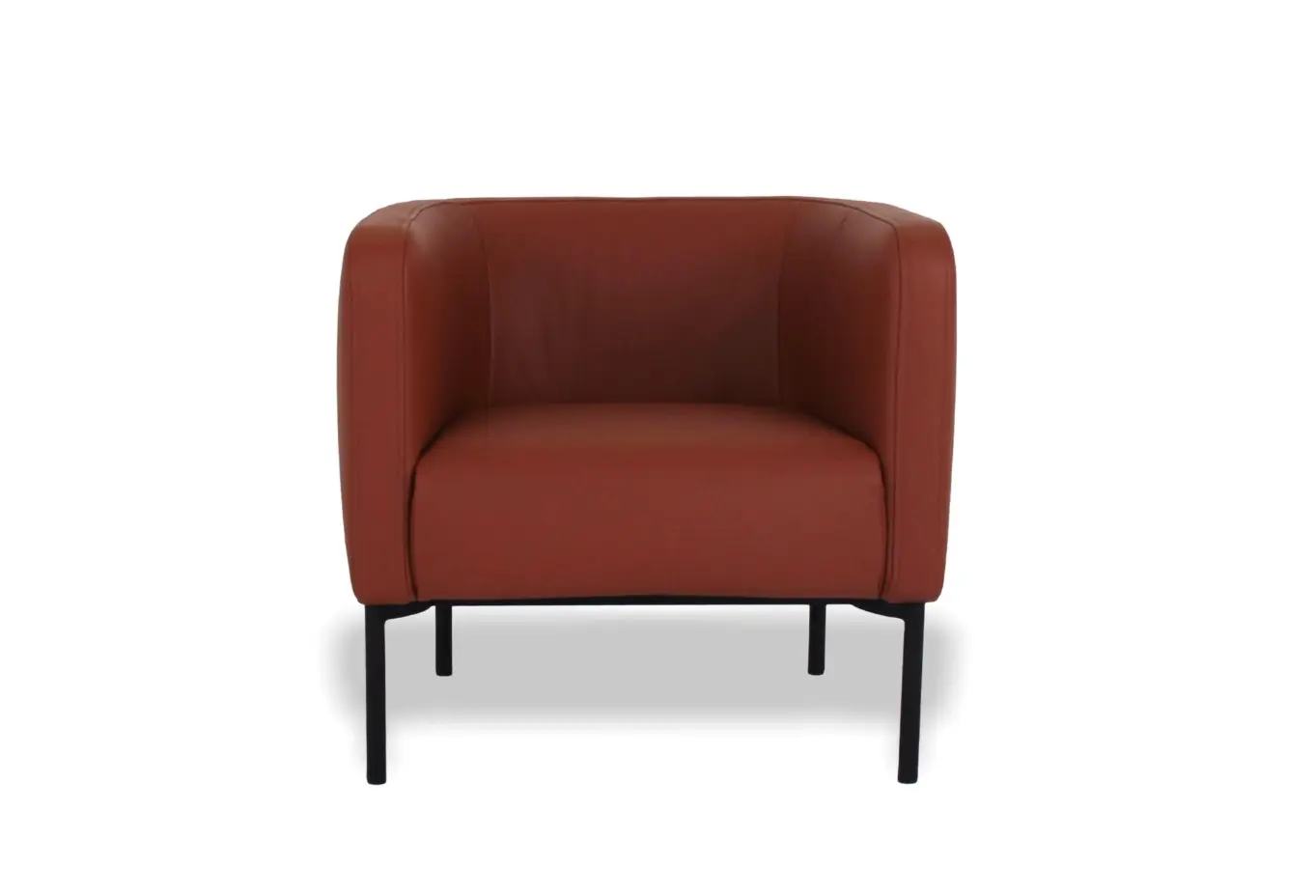 Sessel CR.488 Ockerbraun von creation by Rolf Benz Leder ca. 76x70x74cm