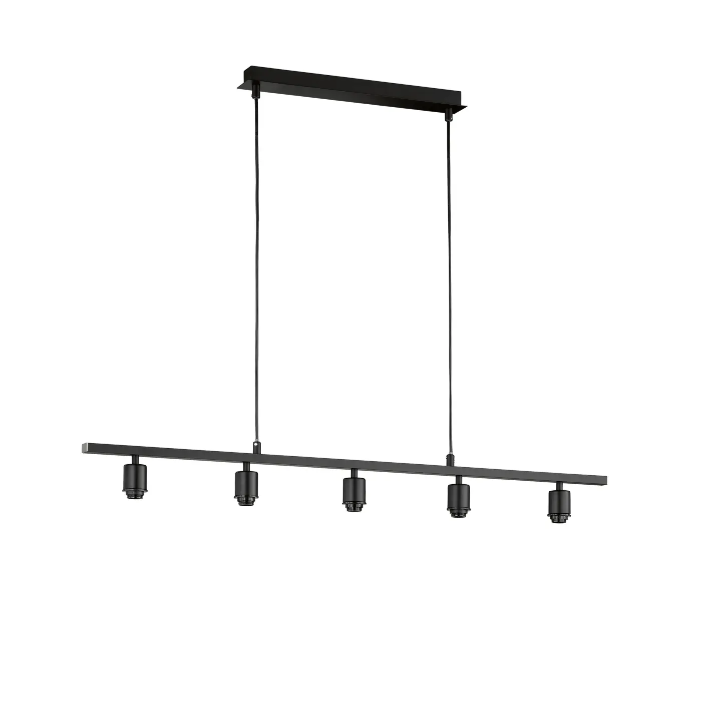Pendelleuchte 20296.22. Schwarz Metall ca. 100x150cm