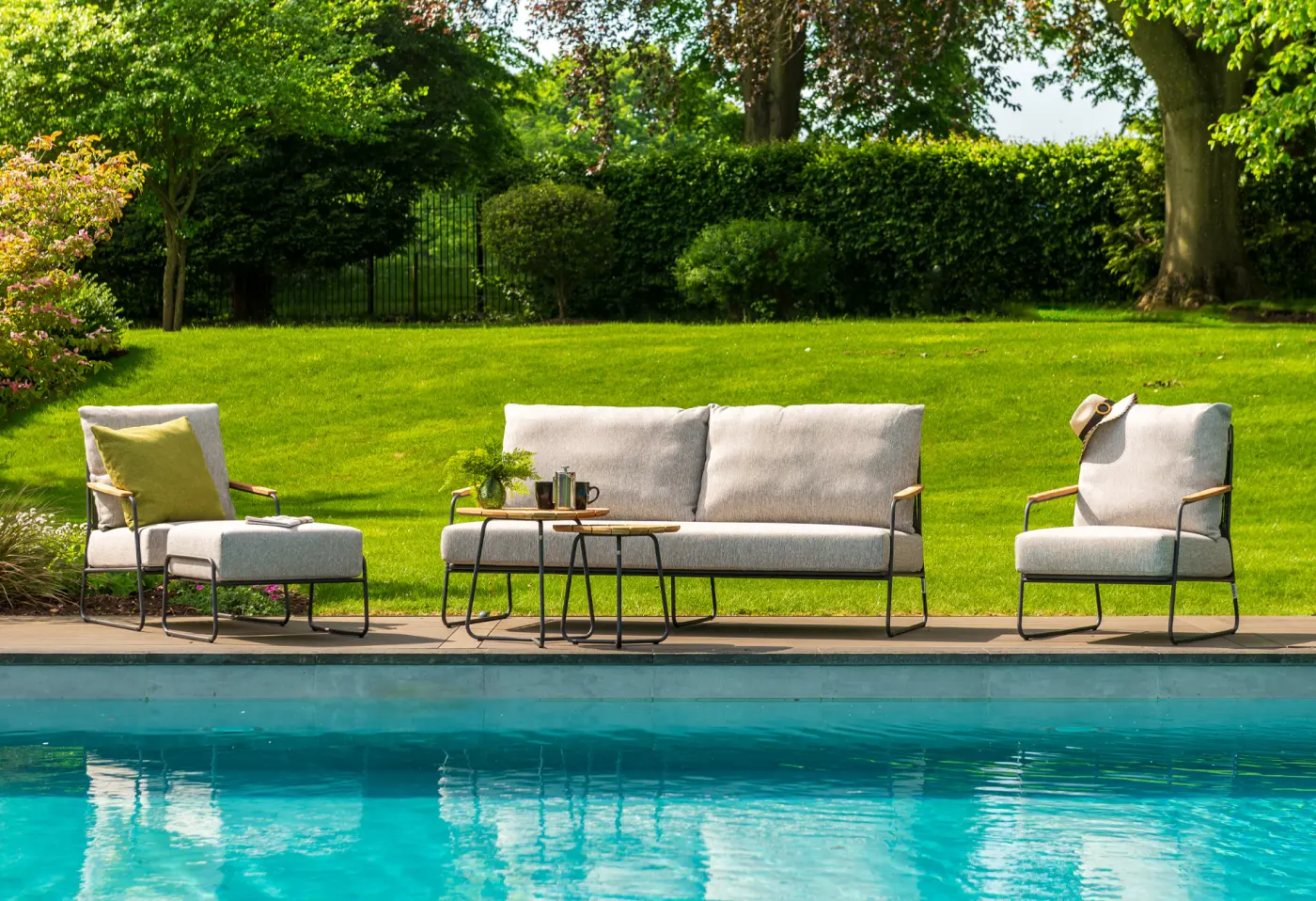 Sofa Balade Cream von 4 Seasons Textile Cord ca. 189x83x84cm