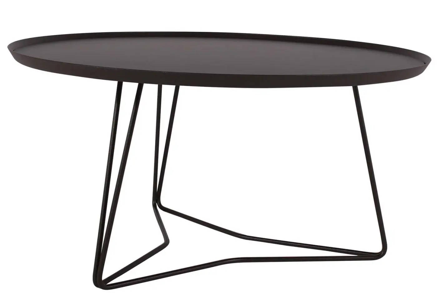 Beistelltisch Stellato von Jori gepolstert in Leder Vegetalia black ca. 50x55cm
