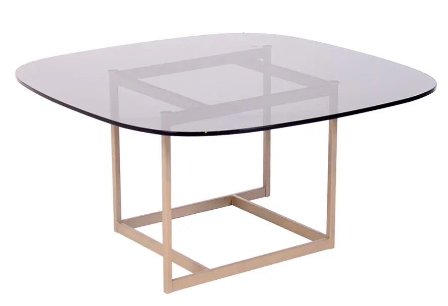 Couchtisch 932 grau von Rolf Benz Parasolglas ca. 80x80x40cm
